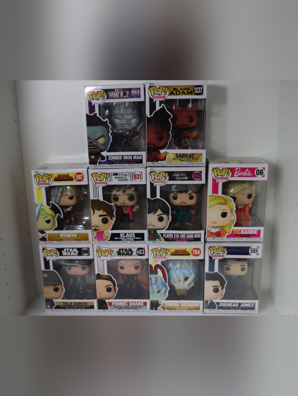 10 Funko Pop Collectibles 541, 589, 483, 784, 1007, 931, 1237, 944, 1225, 06
